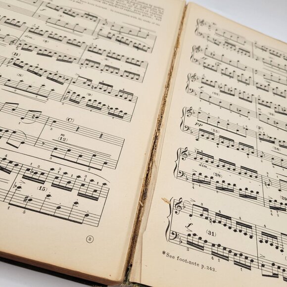 Virgil Clavier Method Book 2 Antique 1906 Hardcover Foundation Exercises Piano - Picture 16 of 16